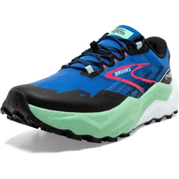 Brooks Caldera 7 Trail Running Shoes Men\'s Size 12 EUC Victoria Blue Spring Bud main image 6